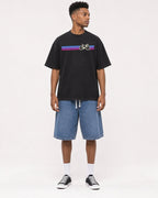 Mockup Boxy Heavyweight Tee Black male full-body 15
