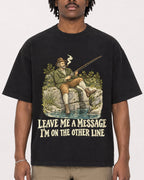 Mockup Boxy Heavyweight Tee Black male close-up 04