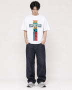 Mockup Boxy Heavyweight Tee White male full-body 11
