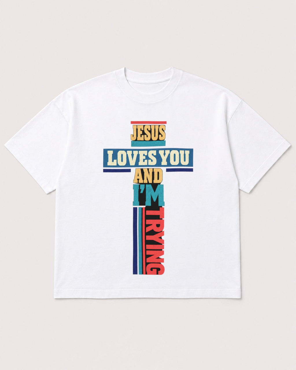 Mockup Boxy Heavyweight Tee White product