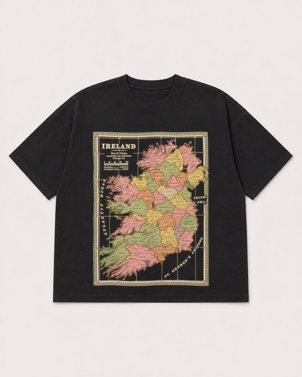 Mockup Boxy Heavyweight Tee Black product