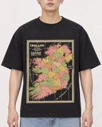 Mockup Boxy Heavyweight Tee Black male close-up 01