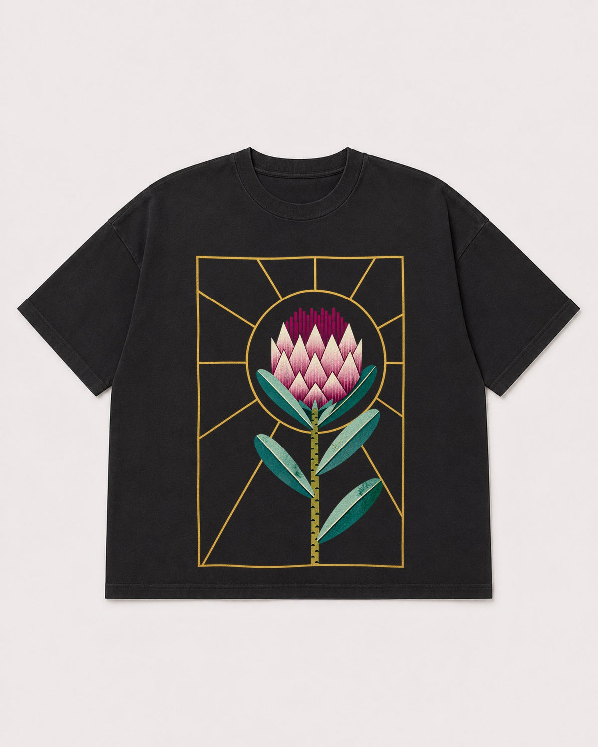 Mockup Boxy Heavyweight Tee Black product