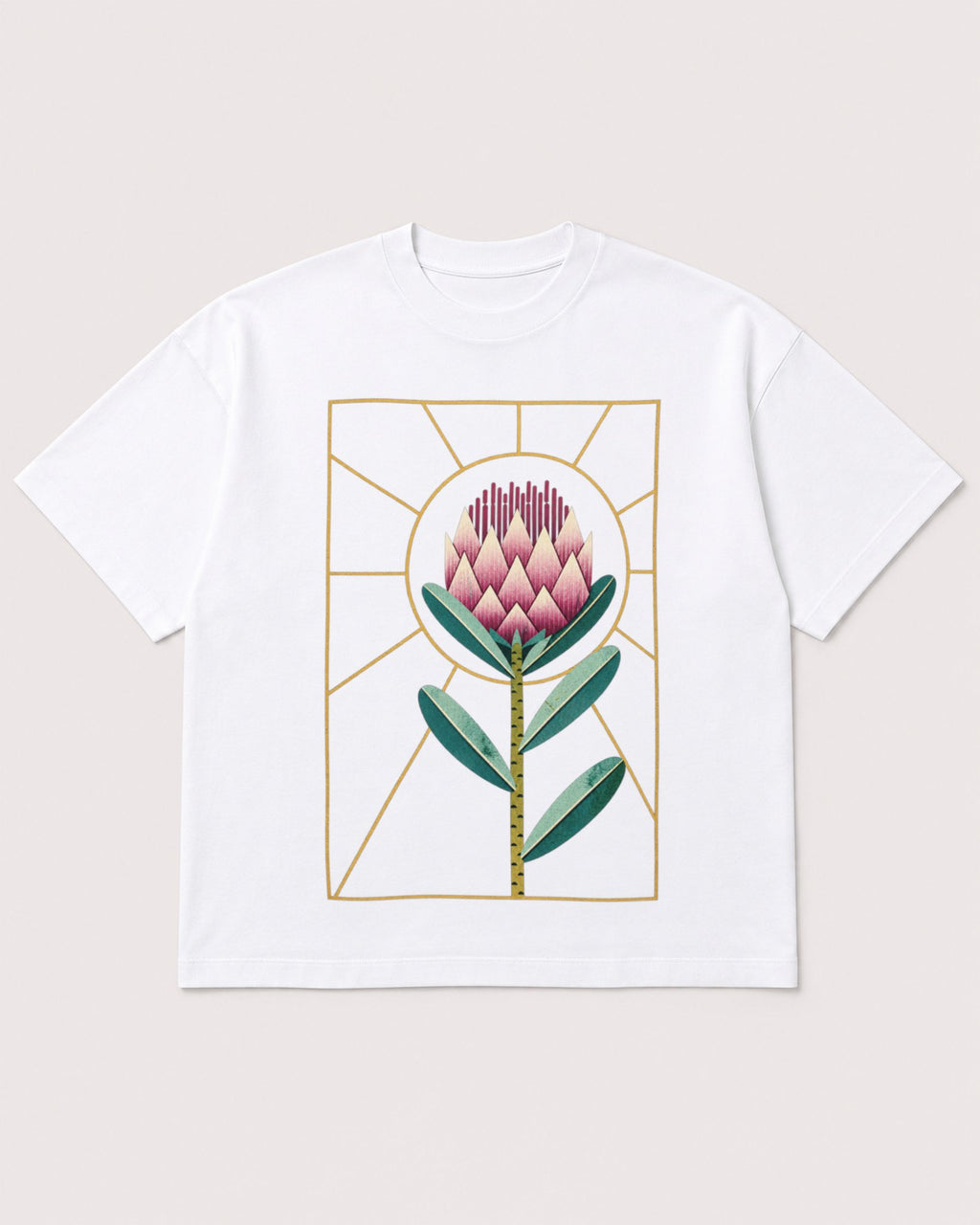 Mockup Boxy Heavyweight Tee White product