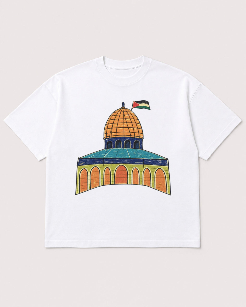 Mockup Boxy Heavyweight Tee White product