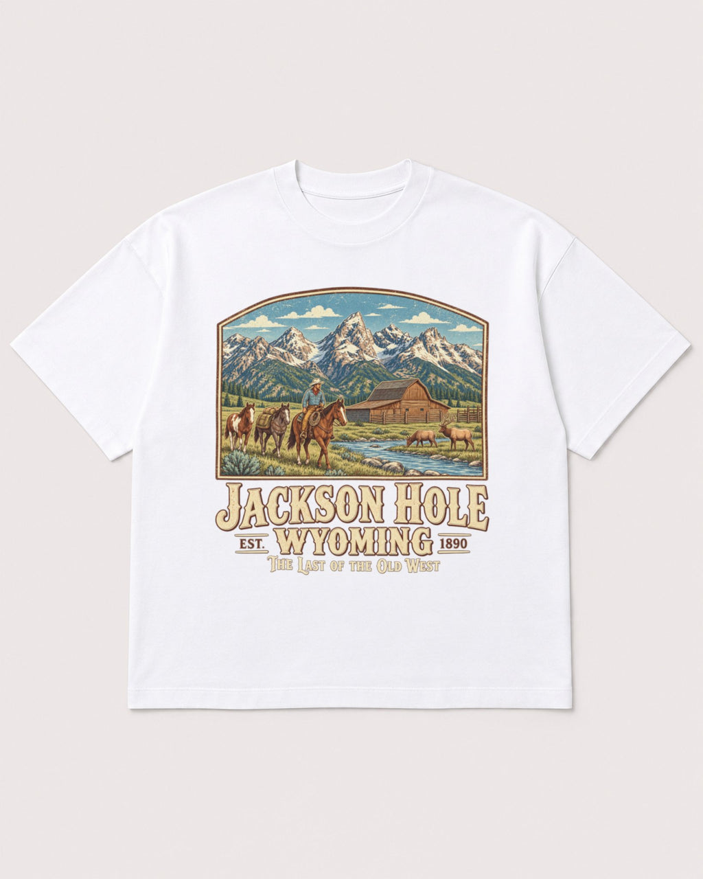 Mockup Boxy Heavyweight Tee White product