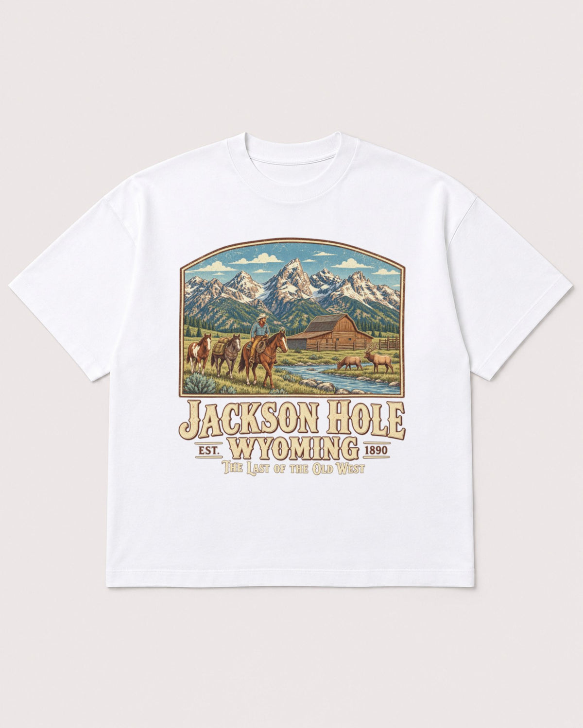 Mockup Boxy Heavyweight Tee White product