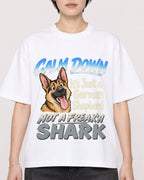 Mockup Boxy Heavyweight Tee White female close-up 23