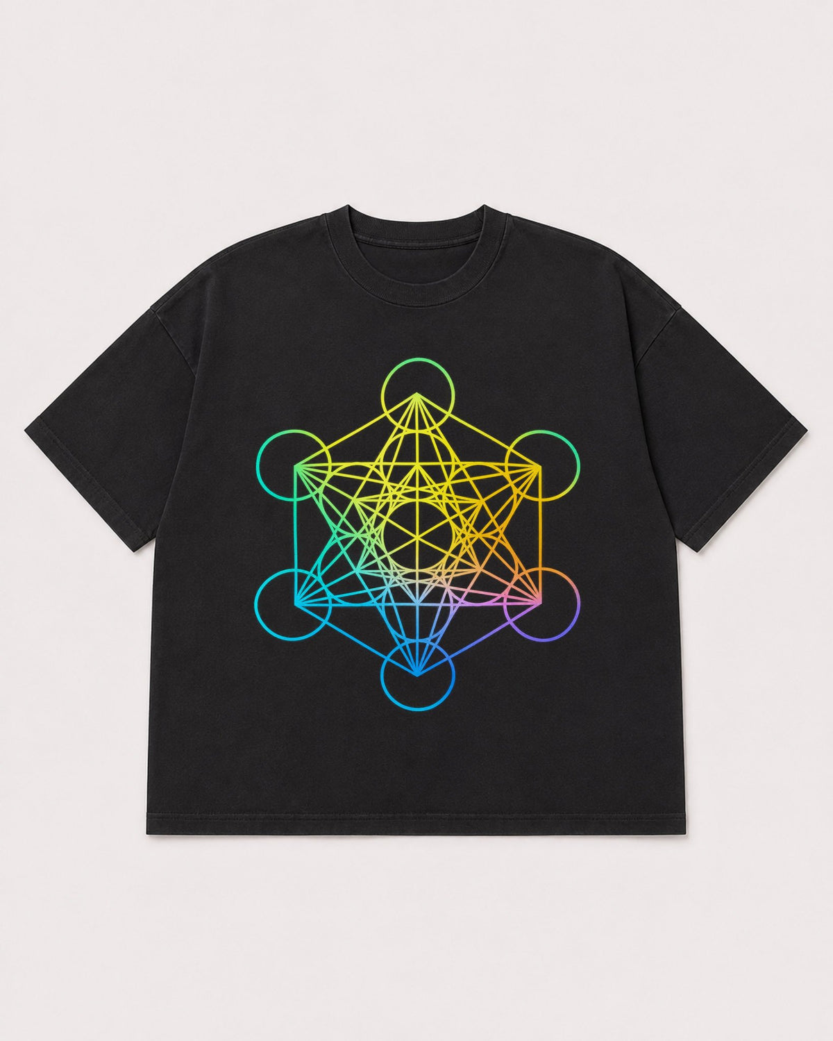 Mockup Boxy Heavyweight Tee Black product