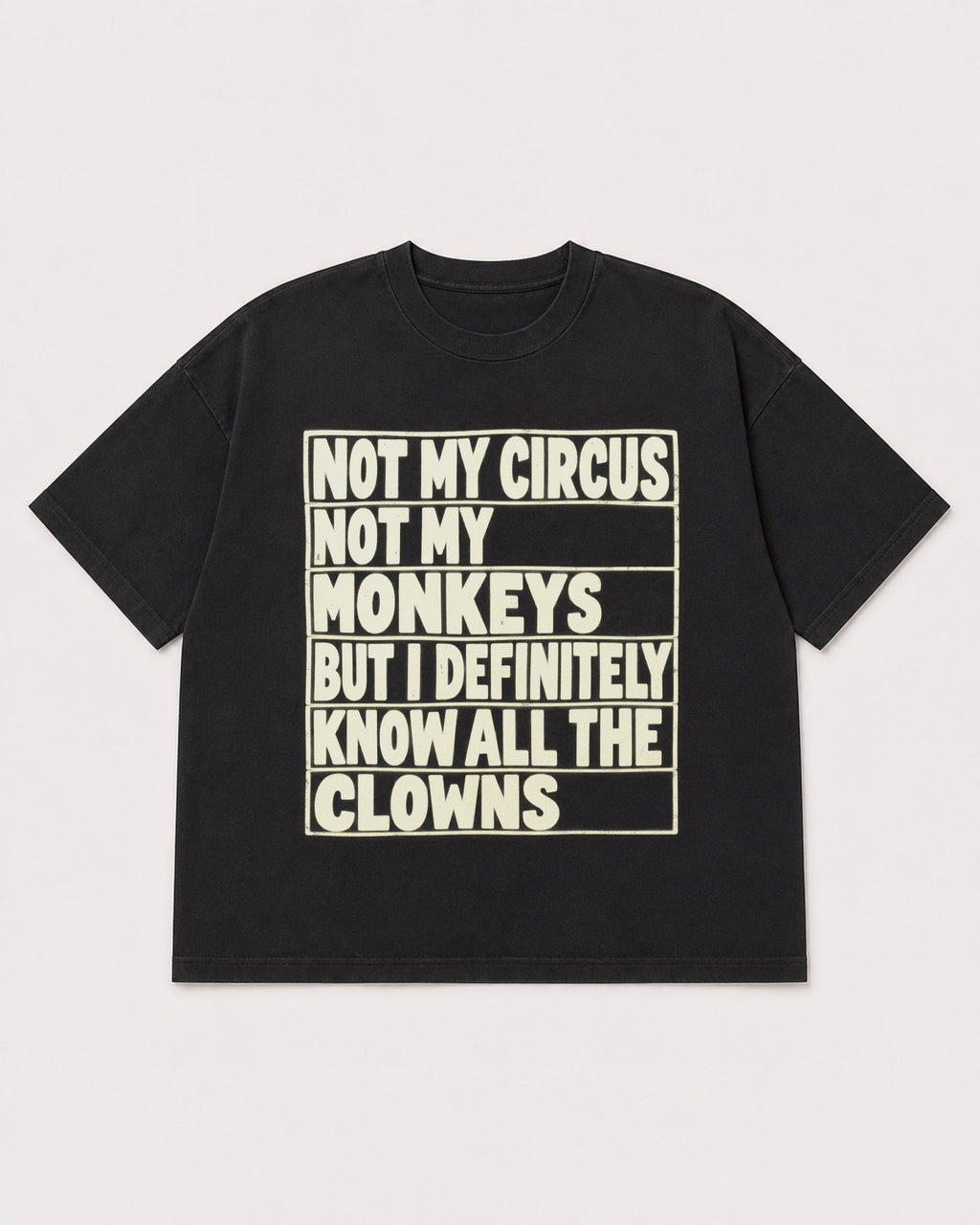 Mockup Boxy Heavyweight Tee Black product