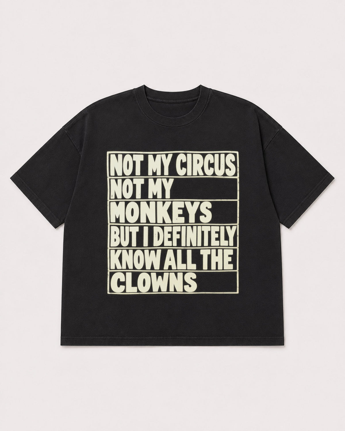 Mockup Boxy Heavyweight Tee Black product