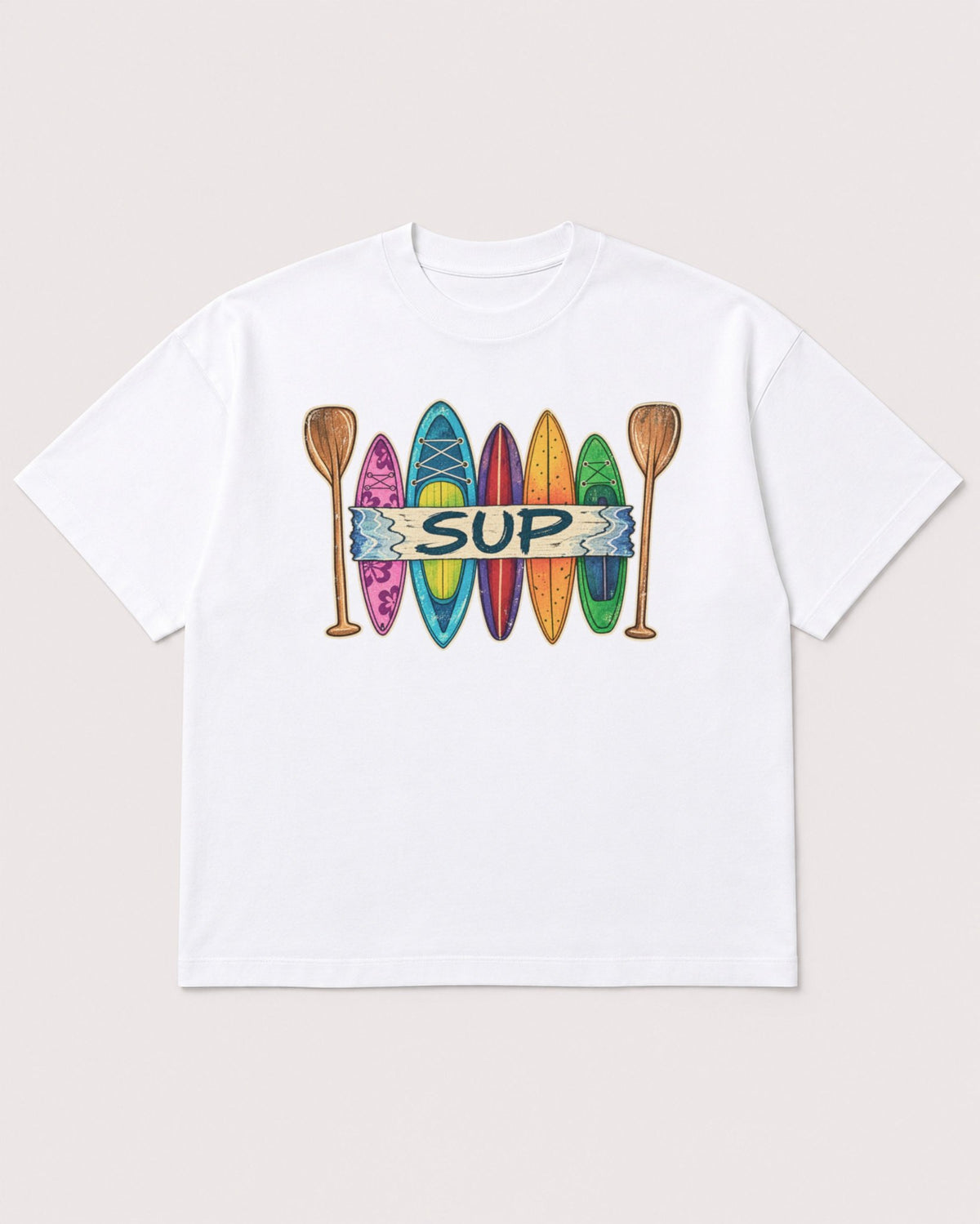 Mockup Boxy Heavyweight Tee White product