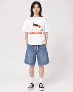 Mockup Boxy Heavyweight Tee White female full-body 31