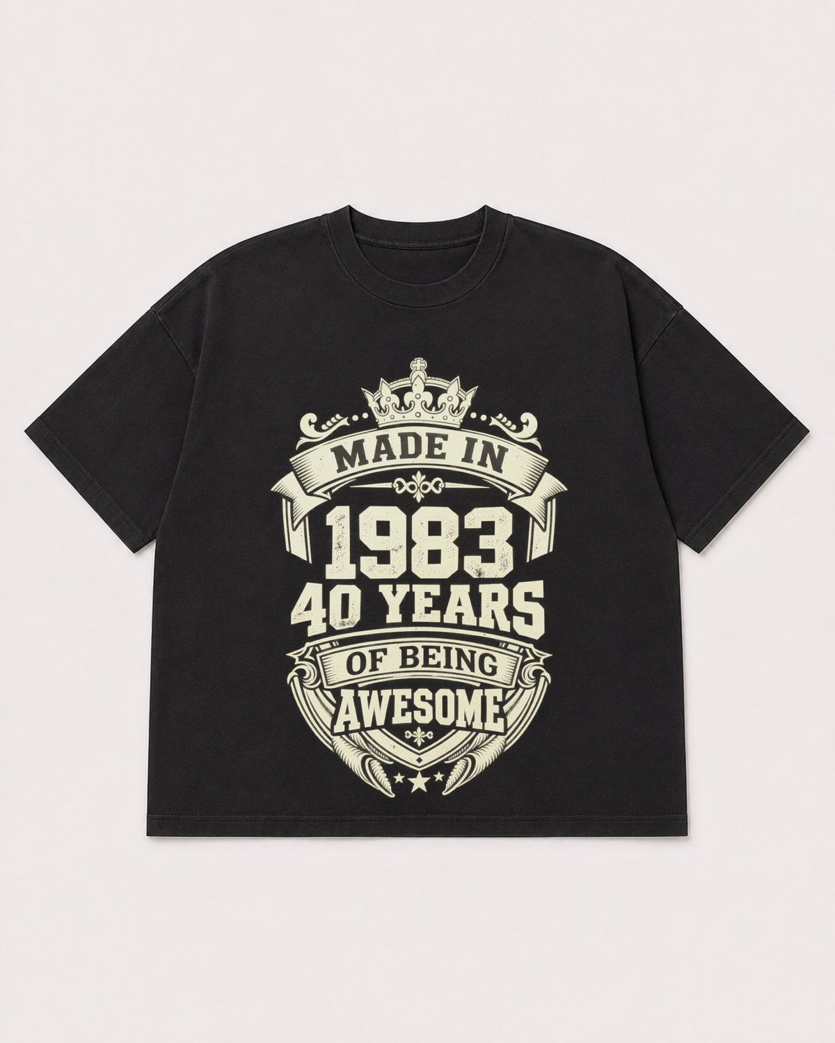 Mockup Boxy Heavyweight Tee Black product
