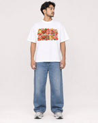 Mockup Boxy Heavyweight Tee White male full-body 02