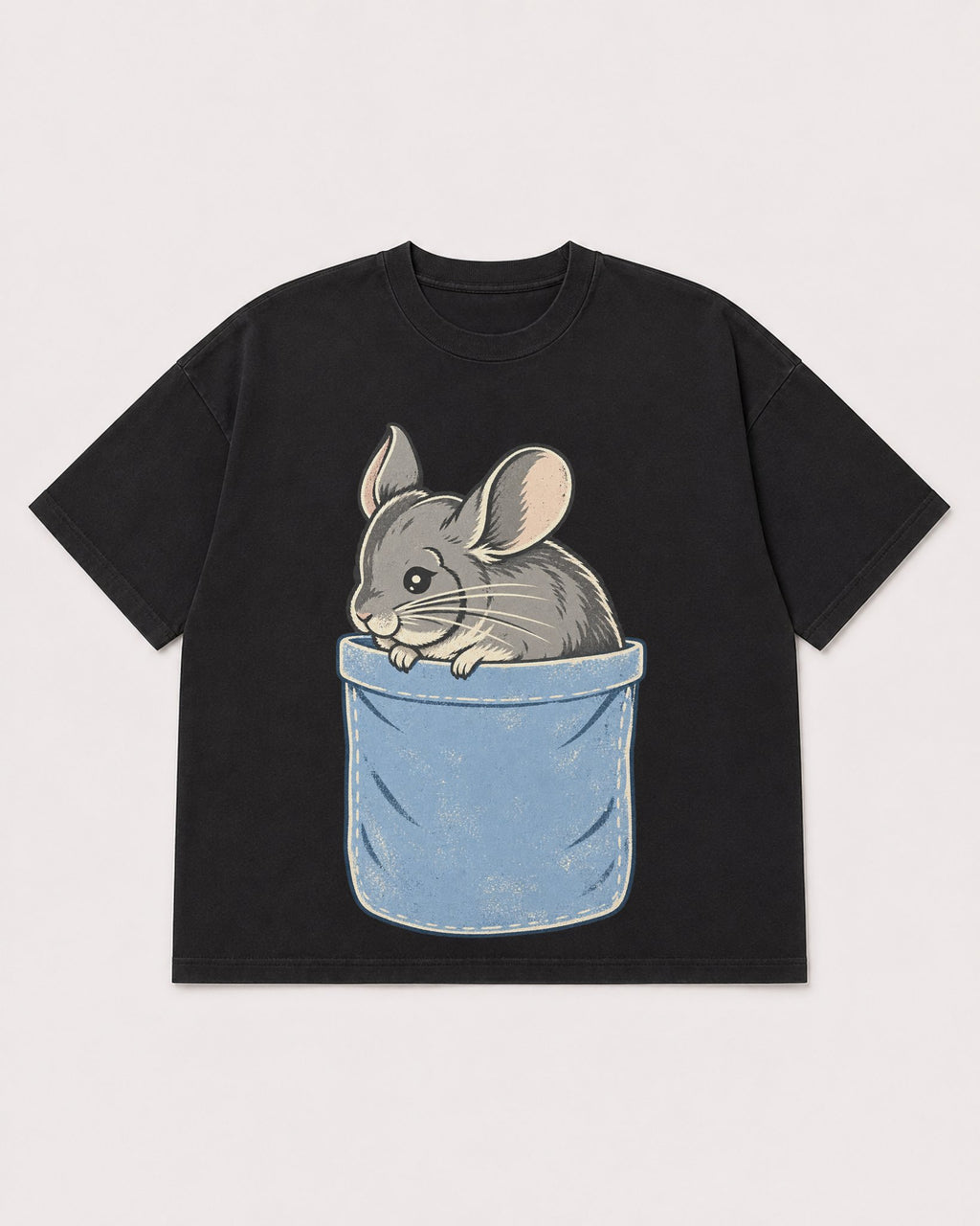 Mockup Boxy Heavyweight Tee Black product