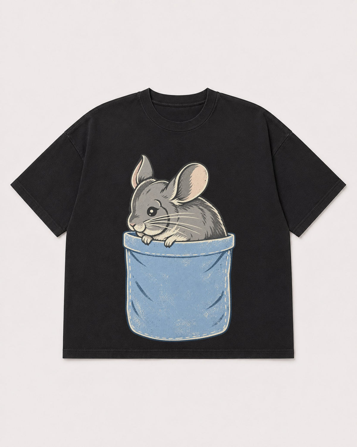 Mockup Boxy Heavyweight Tee Black product