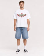 Mockup Boxy Heavyweight Tee White male full-body 08