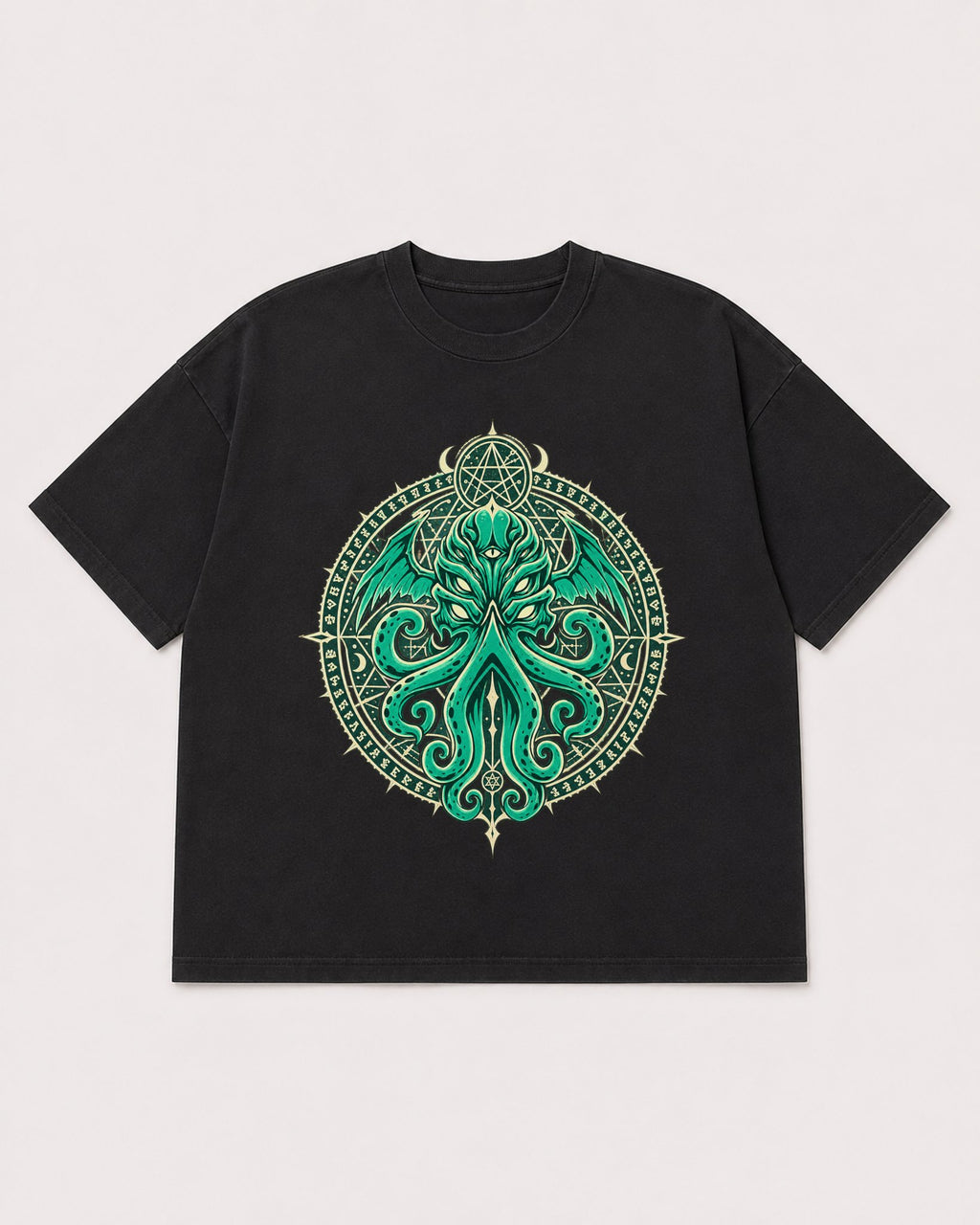 Mockup Boxy Heavyweight Tee Black product