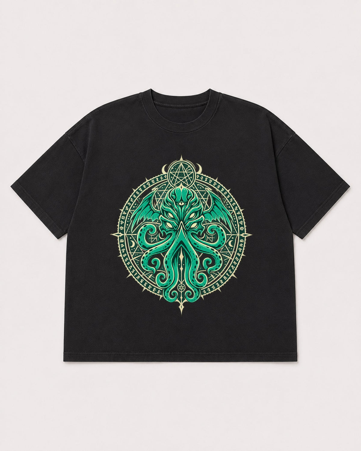 Mockup Boxy Heavyweight Tee Black product