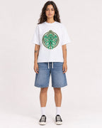 Mockup Boxy Heavyweight Tee White female full-body 06