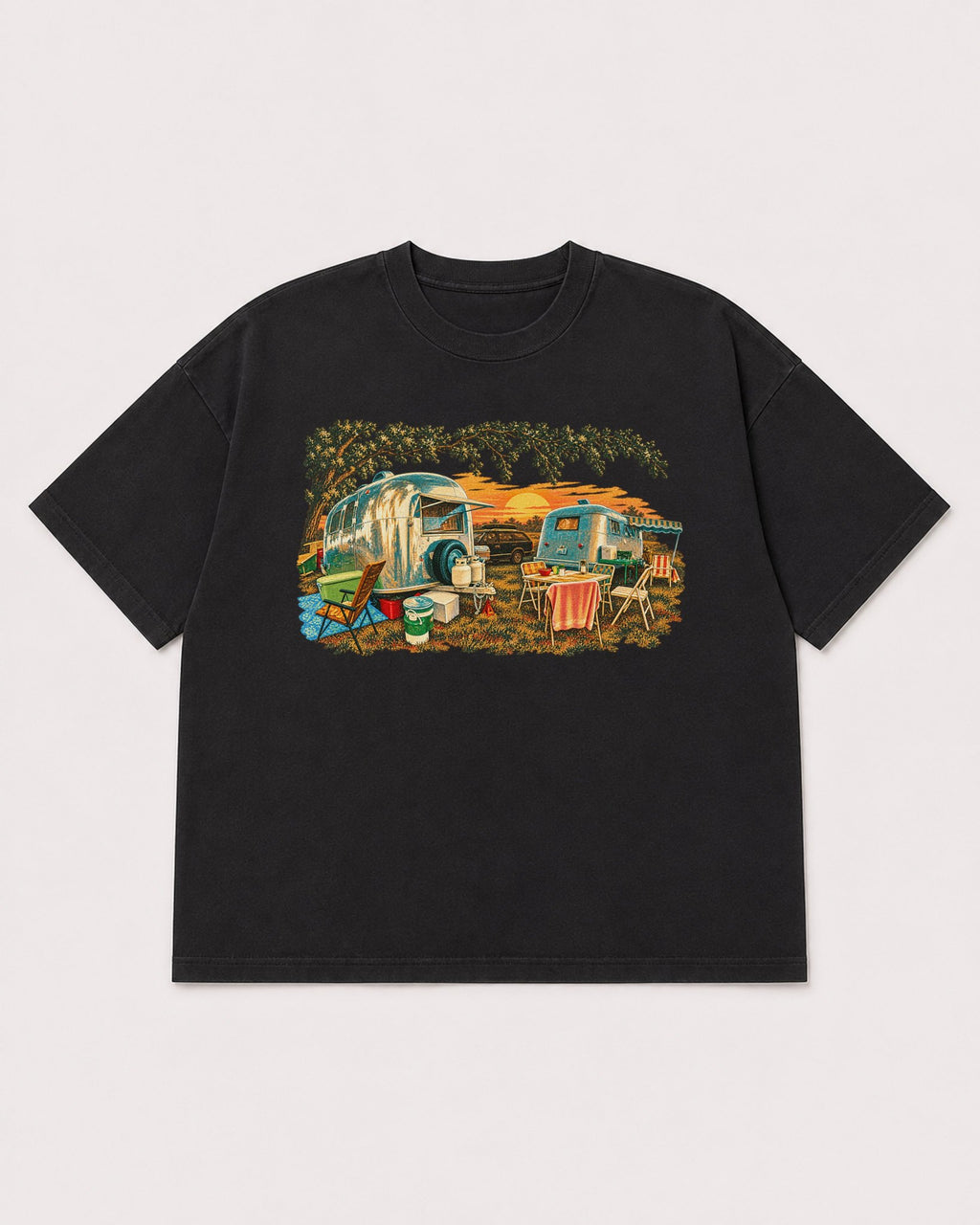 Mockup Boxy Heavyweight Tee Black product