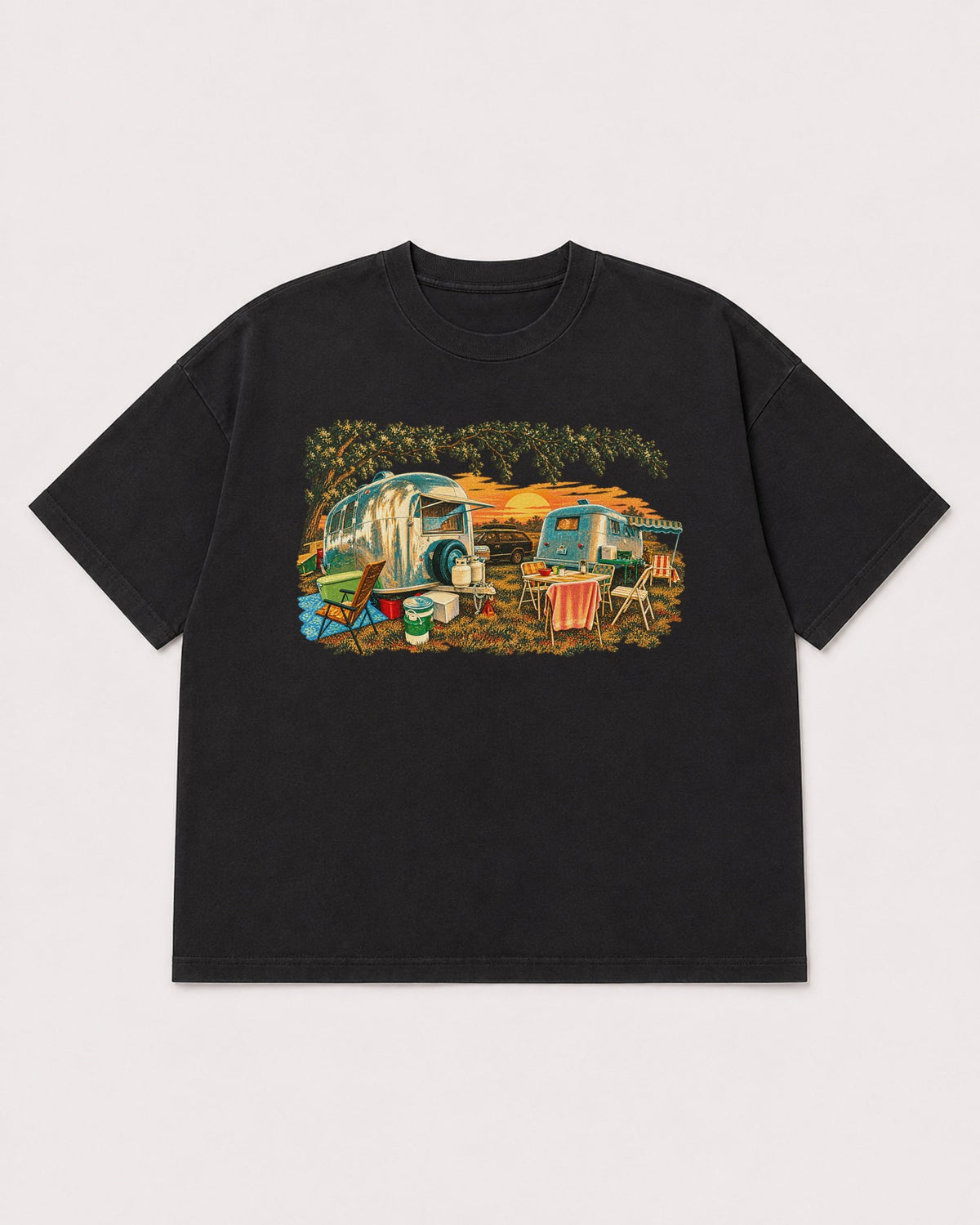 Mockup Boxy Heavyweight Tee Black product