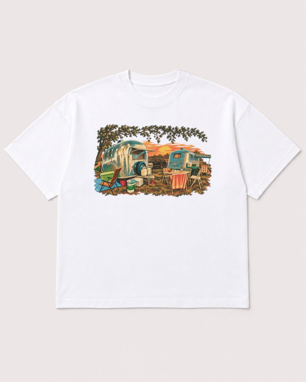 Mockup Boxy Heavyweight Tee White product