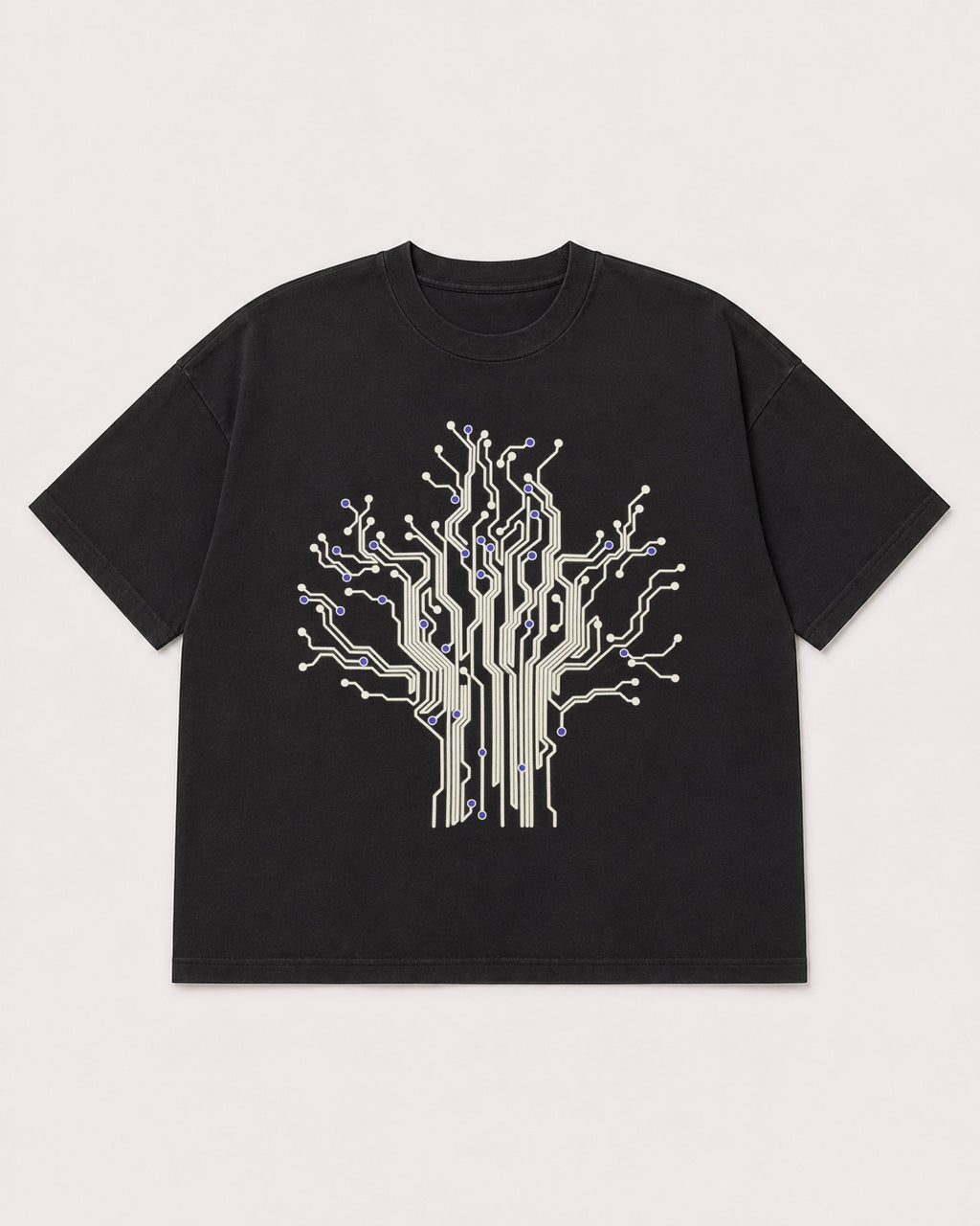 Mockup Boxy Heavyweight Tee Black product