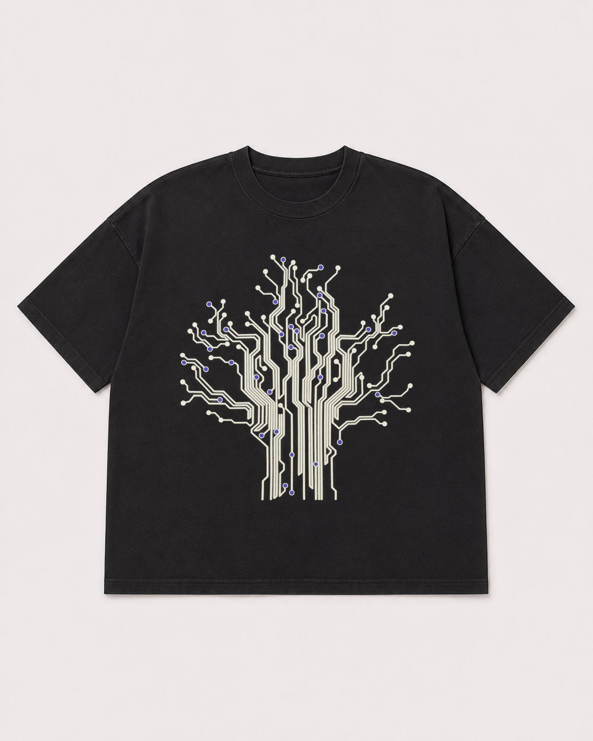 Mockup Boxy Heavyweight Tee Black product