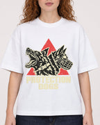 Mockup Boxy Heavyweight Tee White female close-up 09