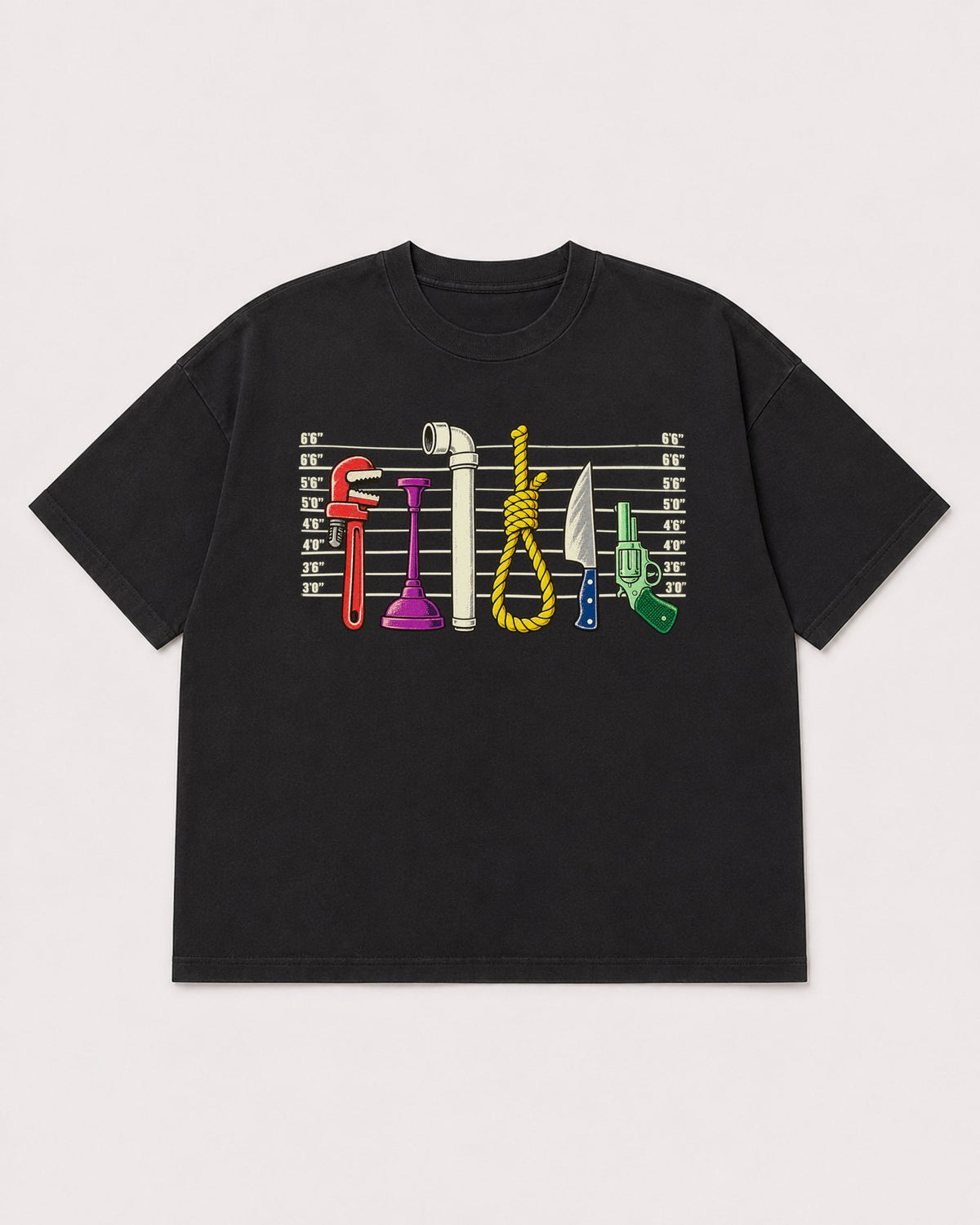 Mockup Boxy Heavyweight Tee Black product