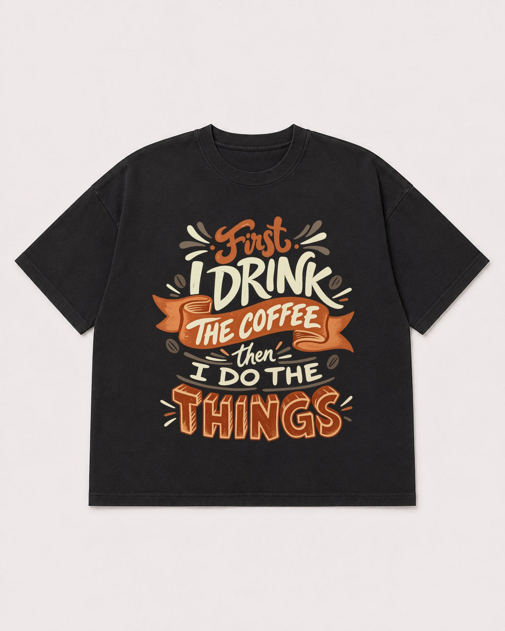 Mockup Boxy Heavyweight Tee Black product