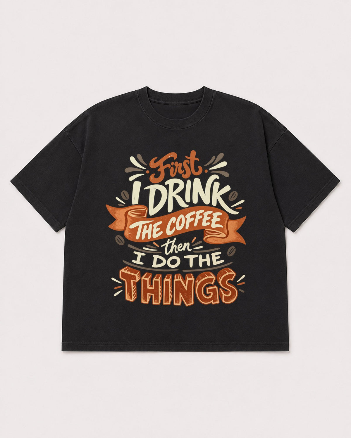 Mockup Boxy Heavyweight Tee Black product