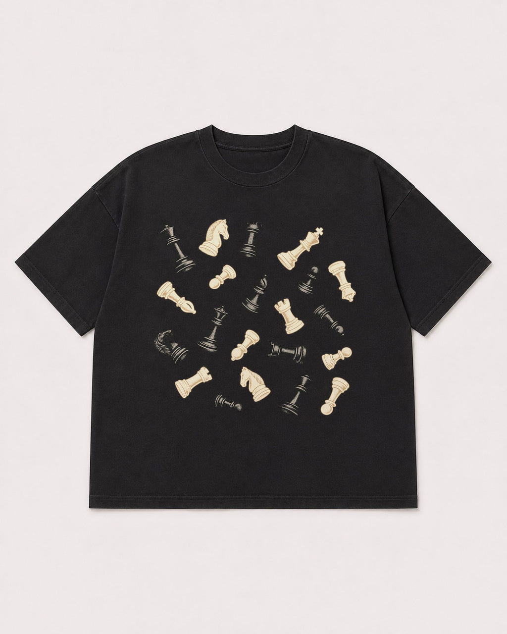 Mockup Boxy Heavyweight Tee Black product
