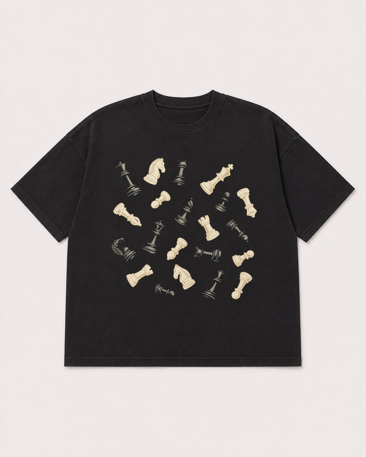 Mockup Boxy Heavyweight Tee Black product