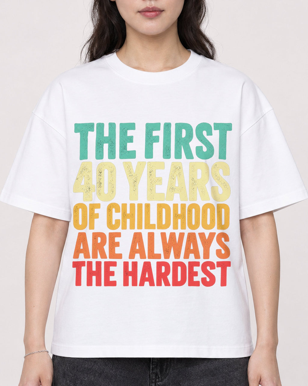 Mockup Boxy Heavyweight Tee White female close-up 03