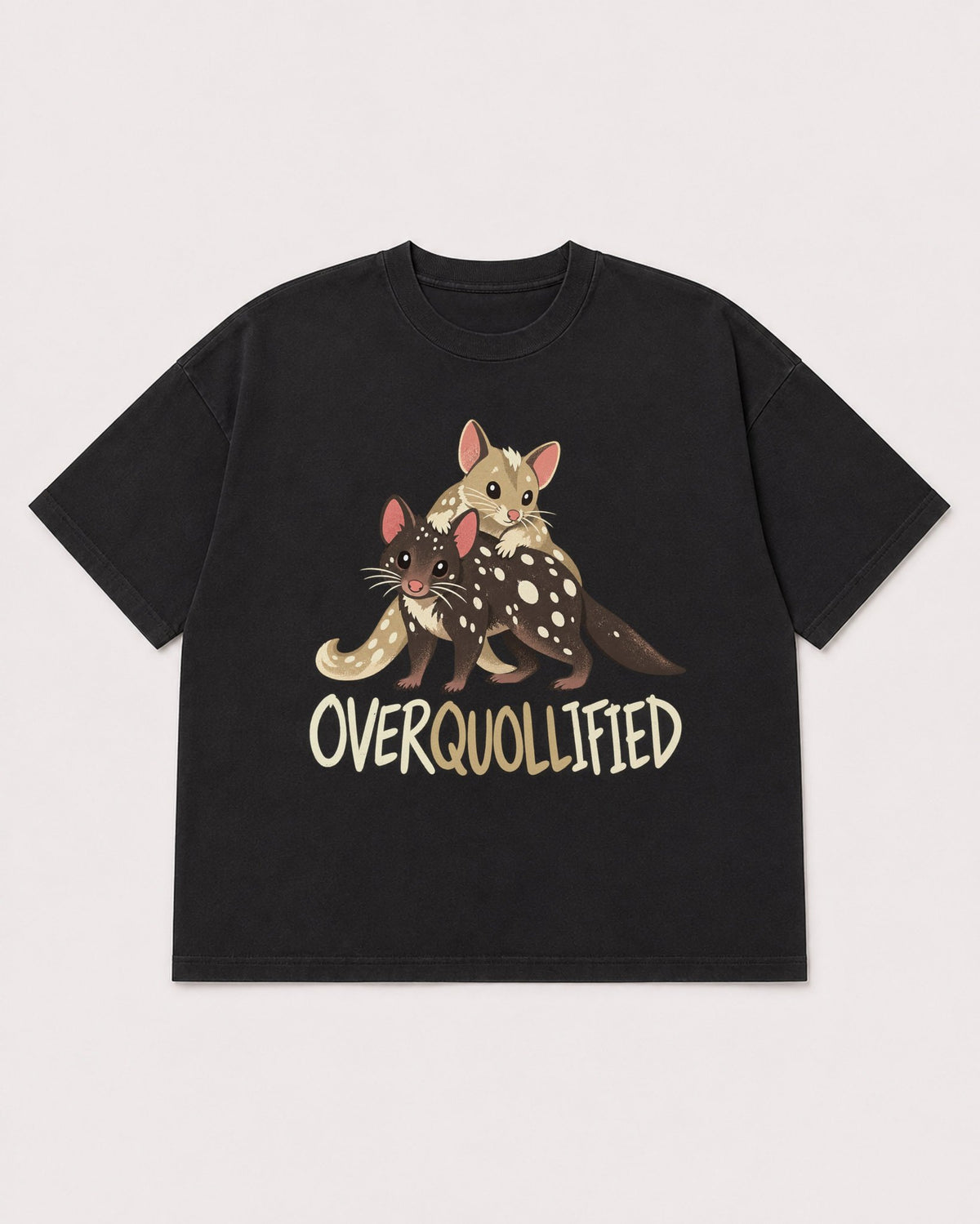 Mockup Boxy Heavyweight Tee Black product