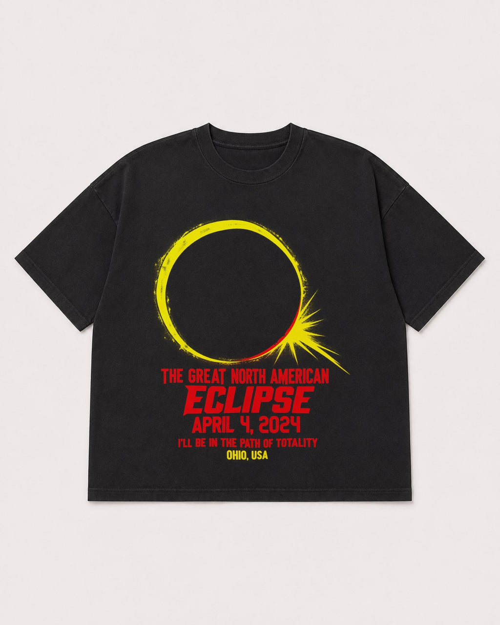 Mockup Boxy Heavyweight Tee Black product
