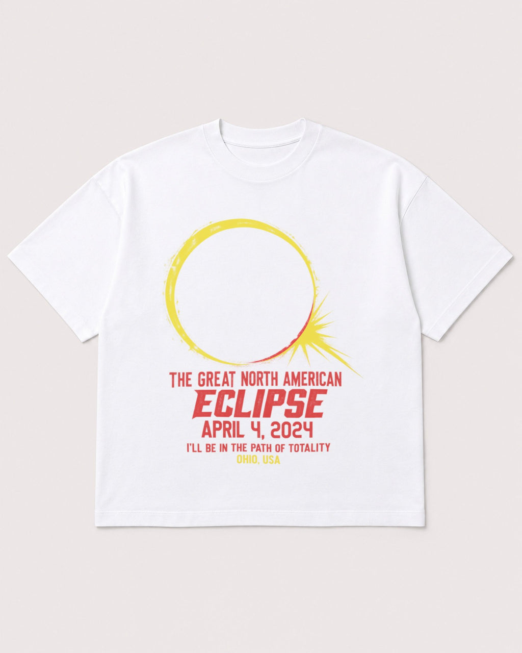 Mockup Boxy Heavyweight Tee White product