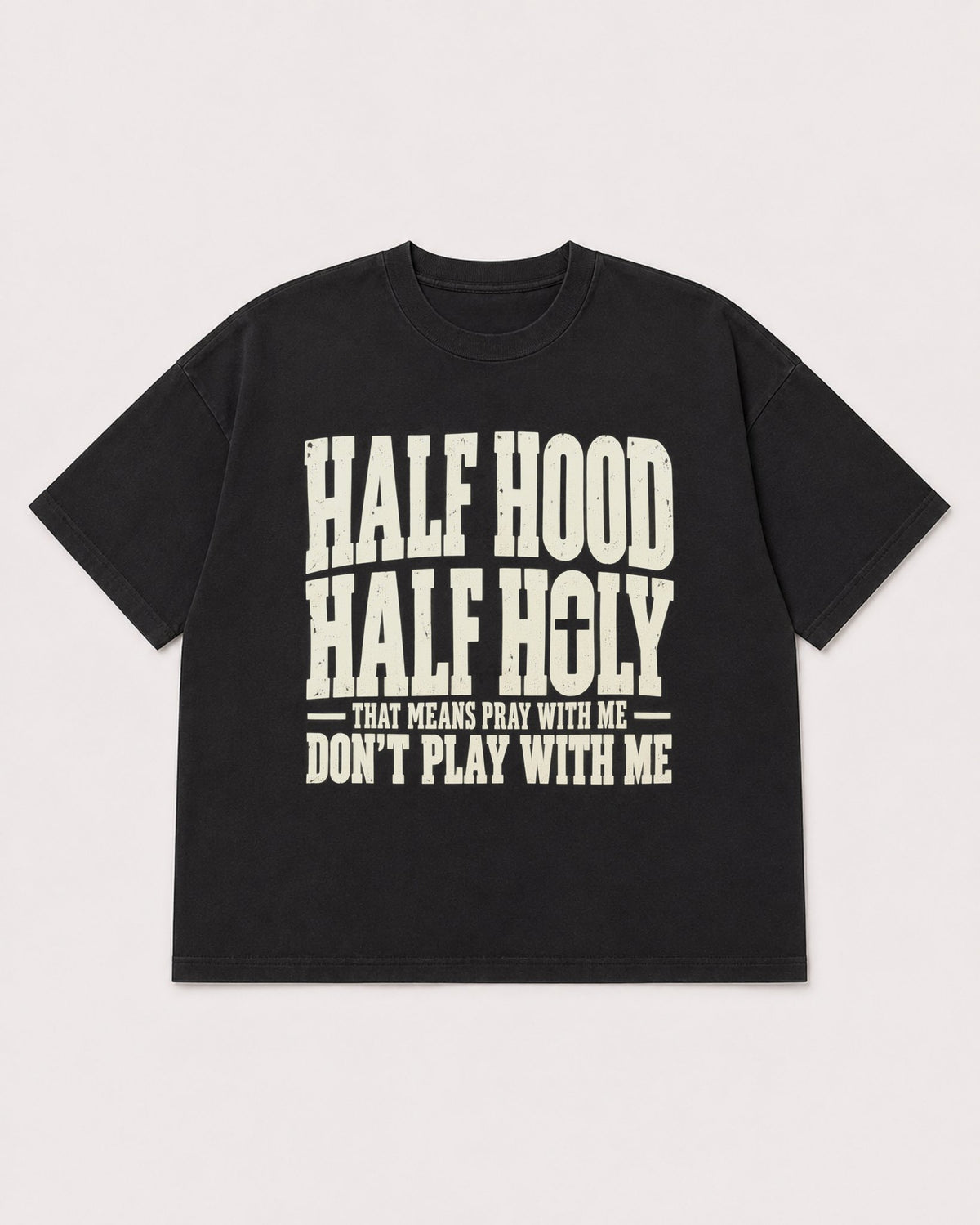 Mockup Boxy Heavyweight Tee Black product