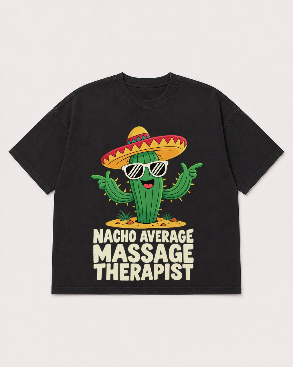 Mockup Boxy Heavyweight Tee Black product