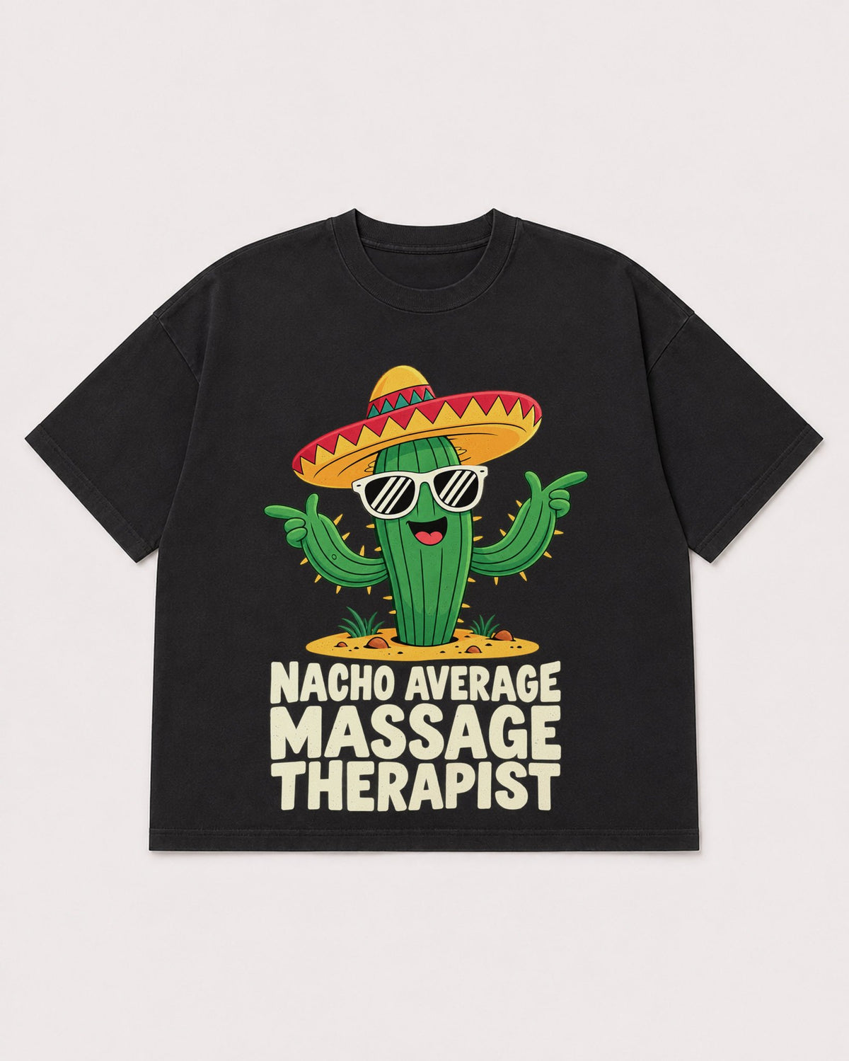Mockup Boxy Heavyweight Tee Black product