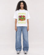 Mockup Boxy Heavyweight Tee White female full-body 10