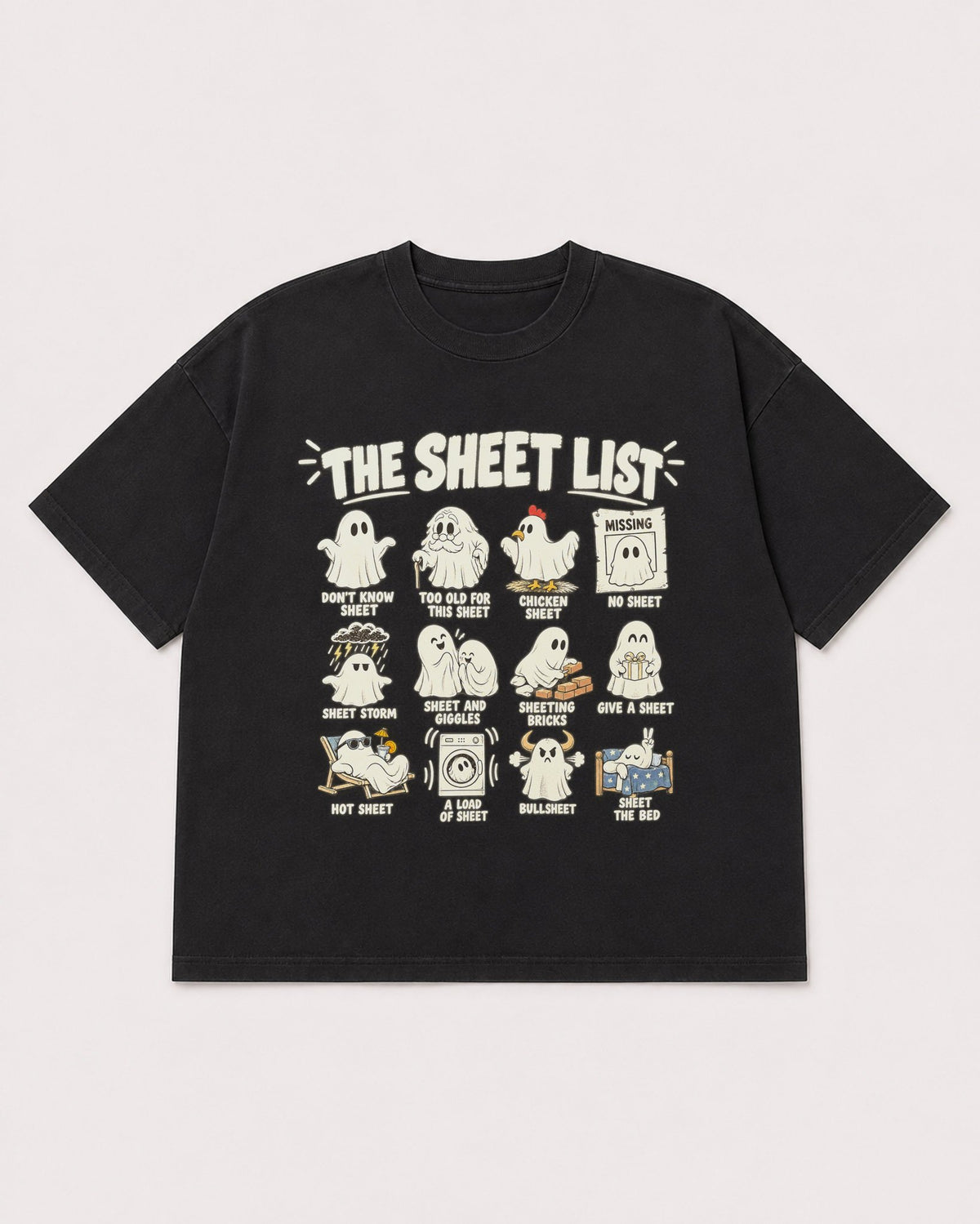 Mockup Boxy Heavyweight Tee Black product