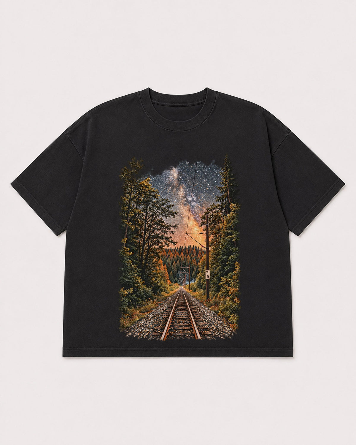 Mockup Boxy Heavyweight Tee Black product
