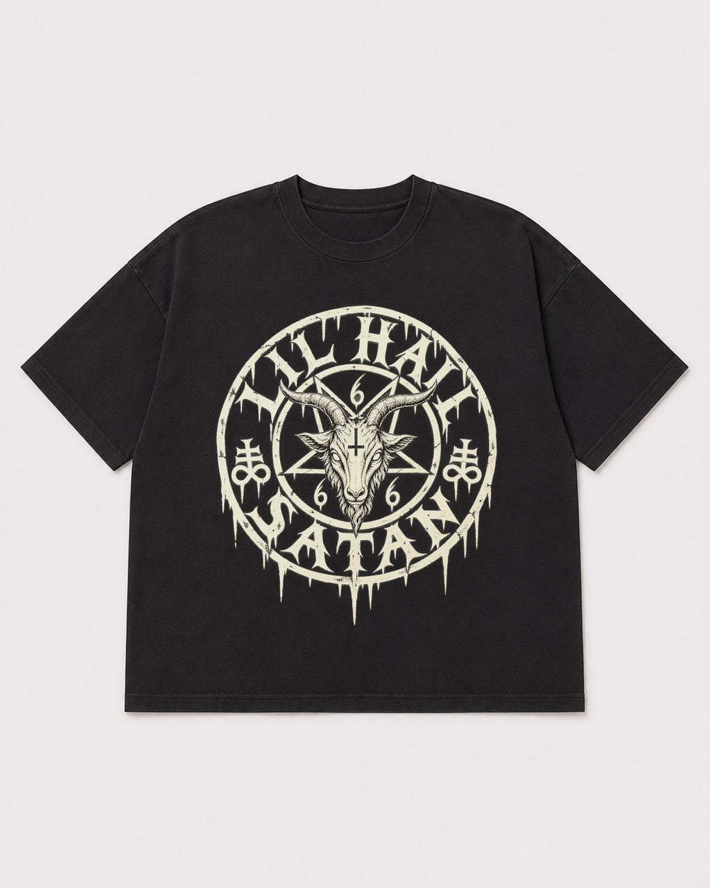 Mockup Boxy Heavyweight Tee Black product
