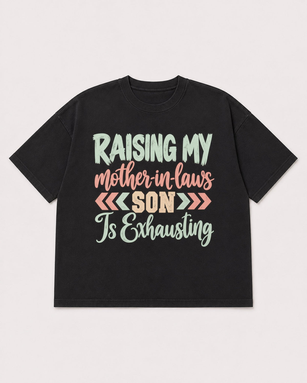 Mockup Boxy Heavyweight Tee Black product