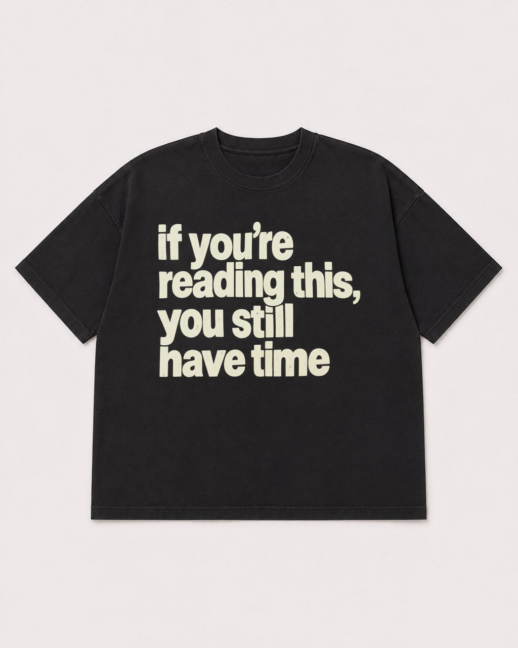 Mockup Boxy Heavyweight Tee Black product