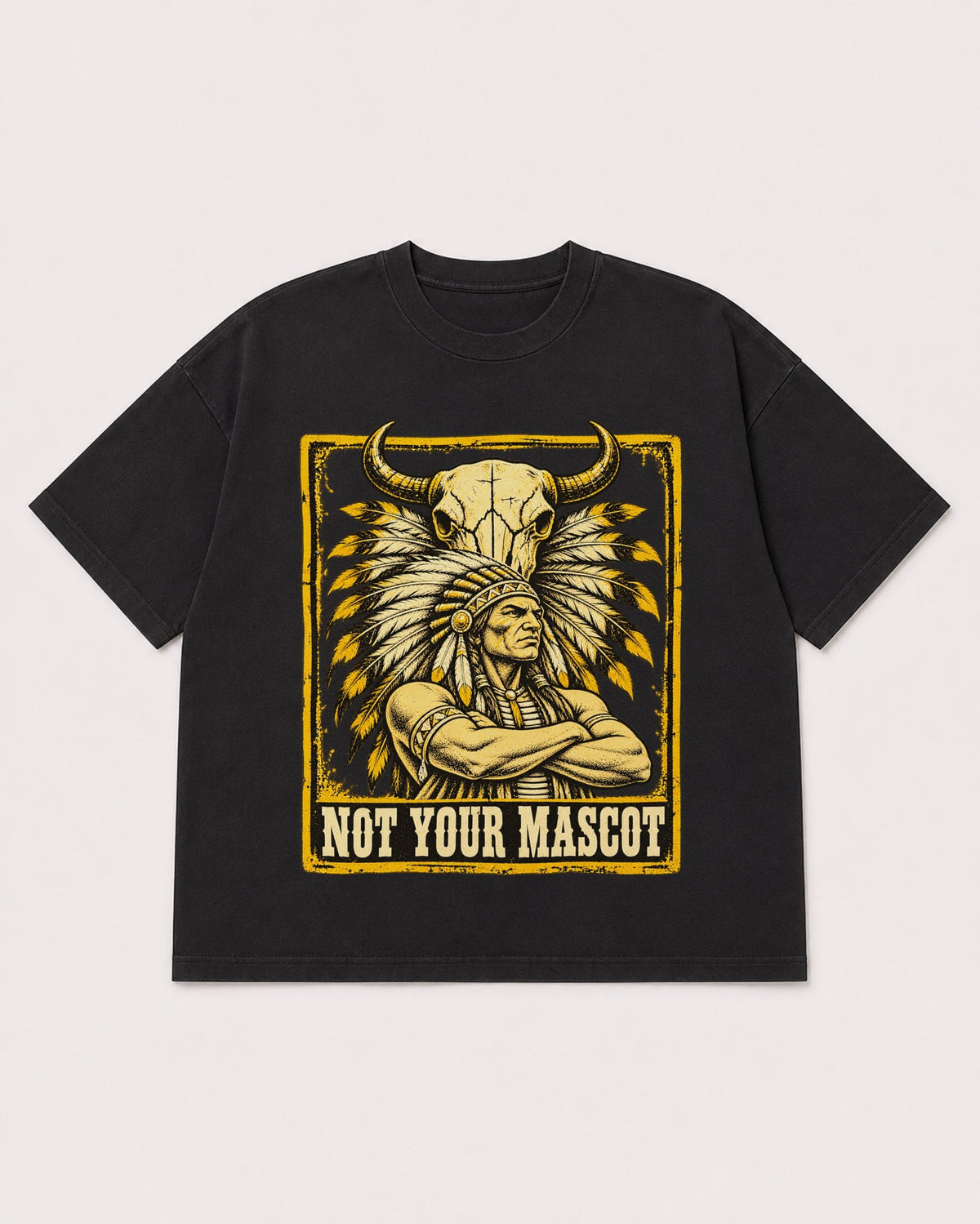Mockup Boxy Heavyweight Tee Black product